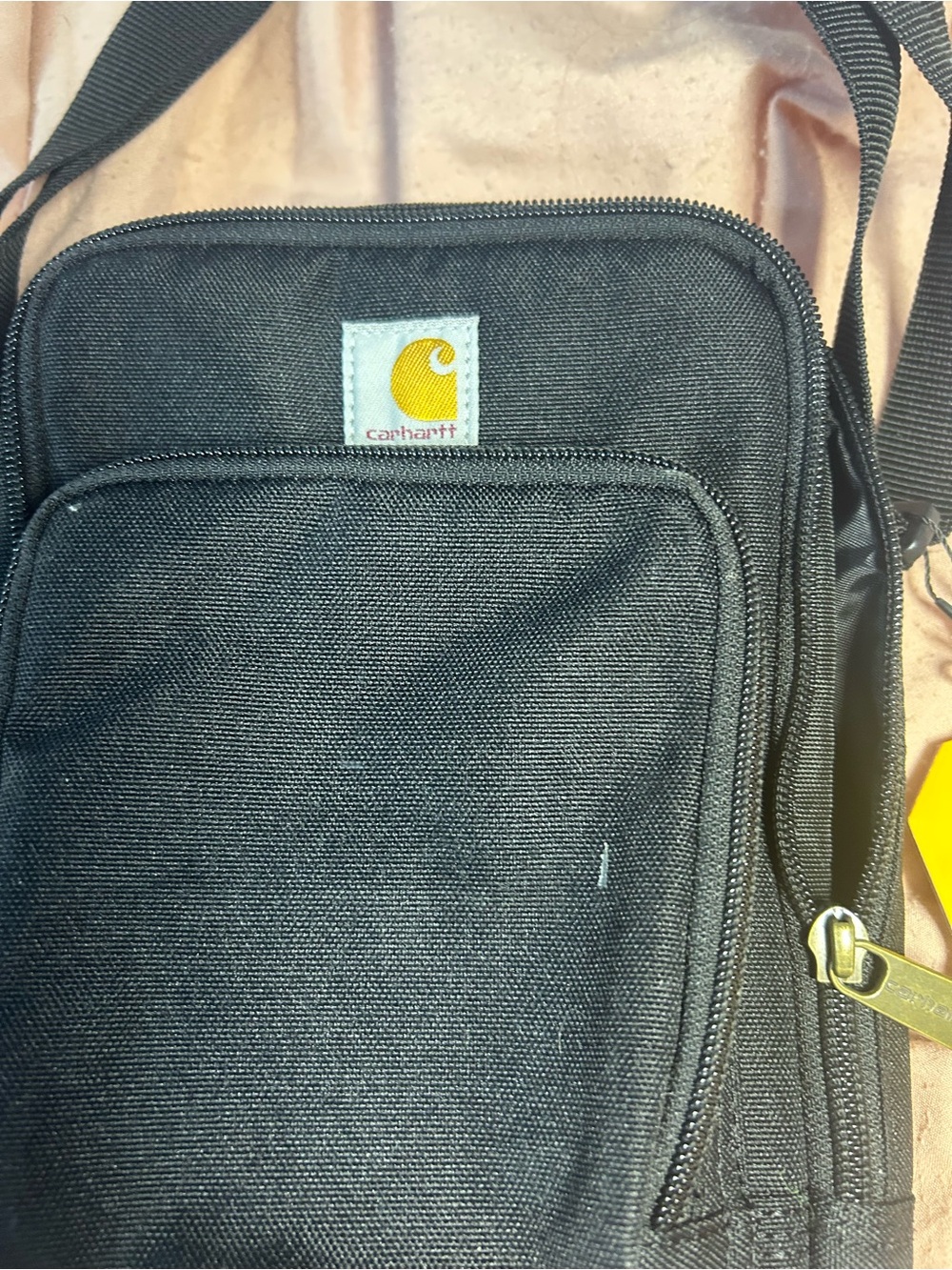 Carhartt Black Crossbody Zip Bag - CompactShoulder Bag - Picture 3 of 9